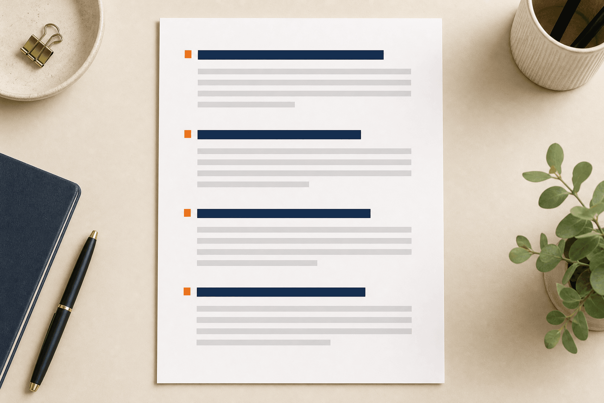 One-page brief