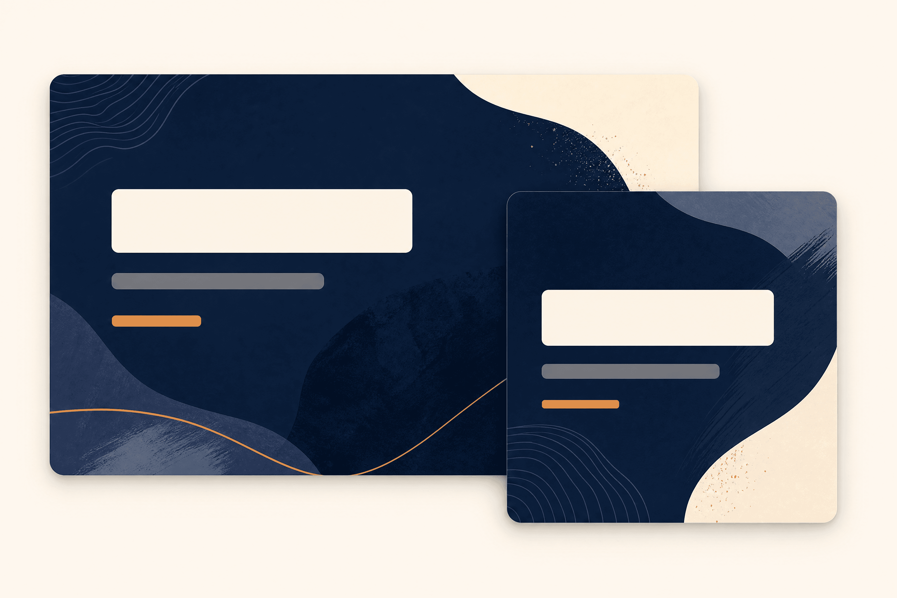 Social announcement card